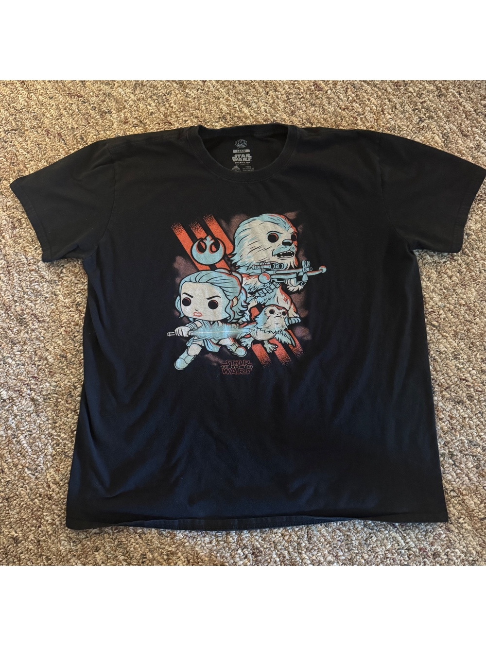 Funko POP! Star Wars Short Sleeve Graphic T-Shirt Black Size Large